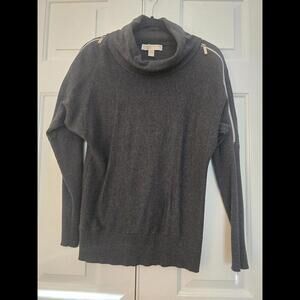 Michael Kors Grey Turttle Neck Sweater For Women In Size Small
